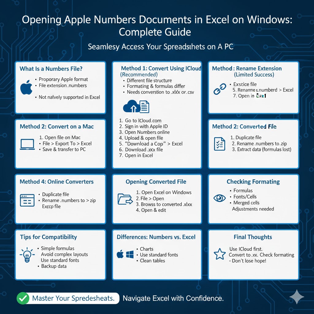 Opening Apple Numbers Documents in Excel on Windows: Complete Guide - 2026 5 Documents in