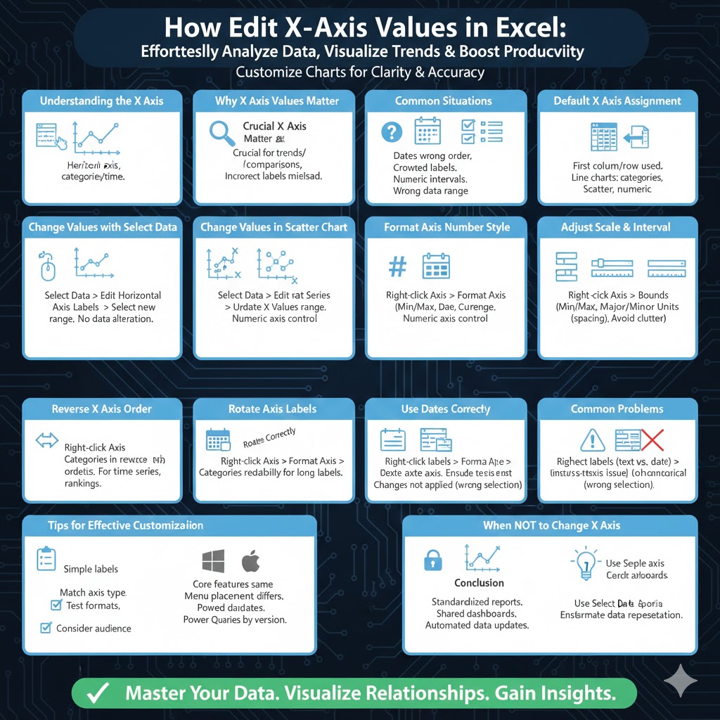 How to Edit X-Axis Values in Excel – 2026