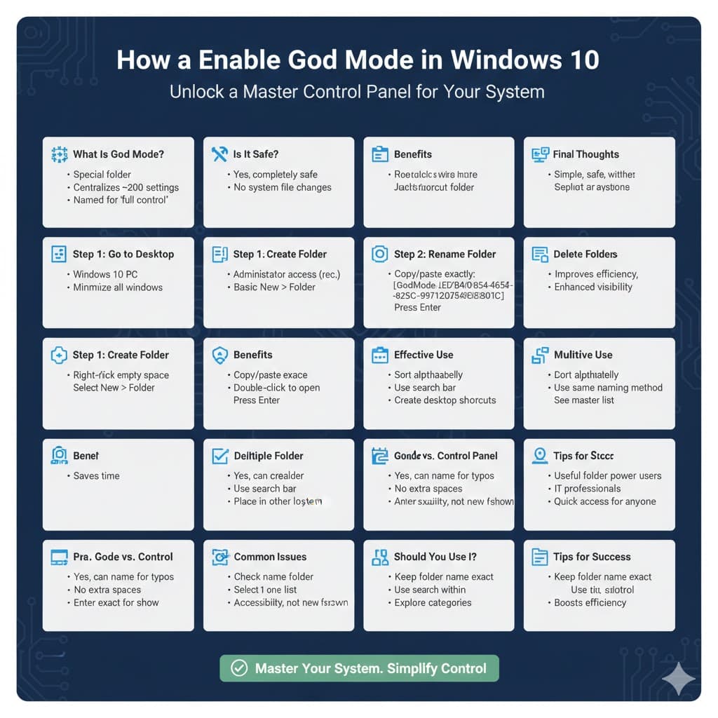 Guide to Enabling God Mode in Windows 10 3 Enabling God Mode