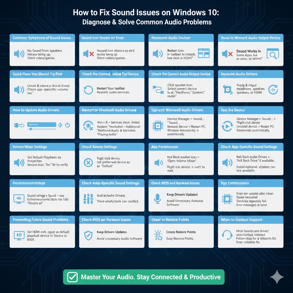 How to Fix Sound Issues on Windows 10