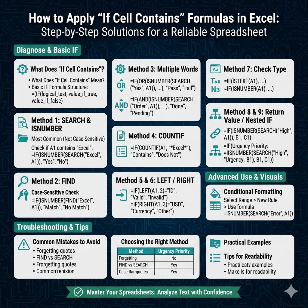 How to Apply “If Cell Contains” Formulas in Excel – 2026