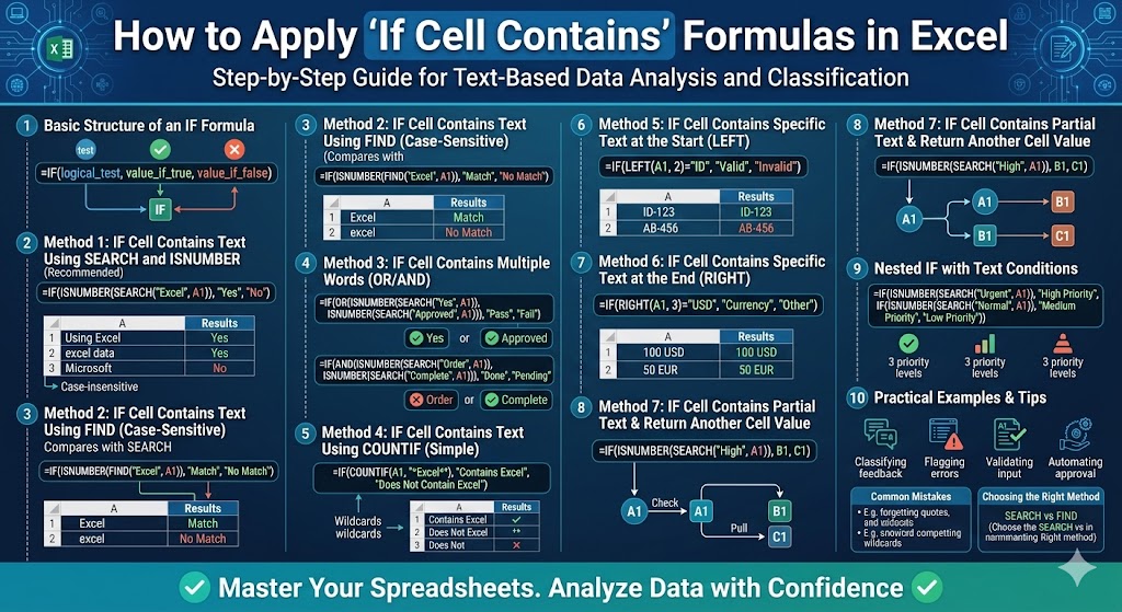 How to Apply “If Cell Contains” Formulas in Excel - 2026 5 If Cell Contains2
