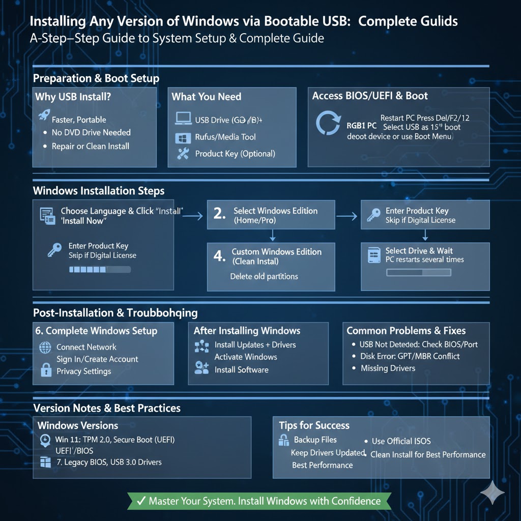 Installing Any Version of Windows via Bootable USB: Complete Guide 5 Installing Any Version2
