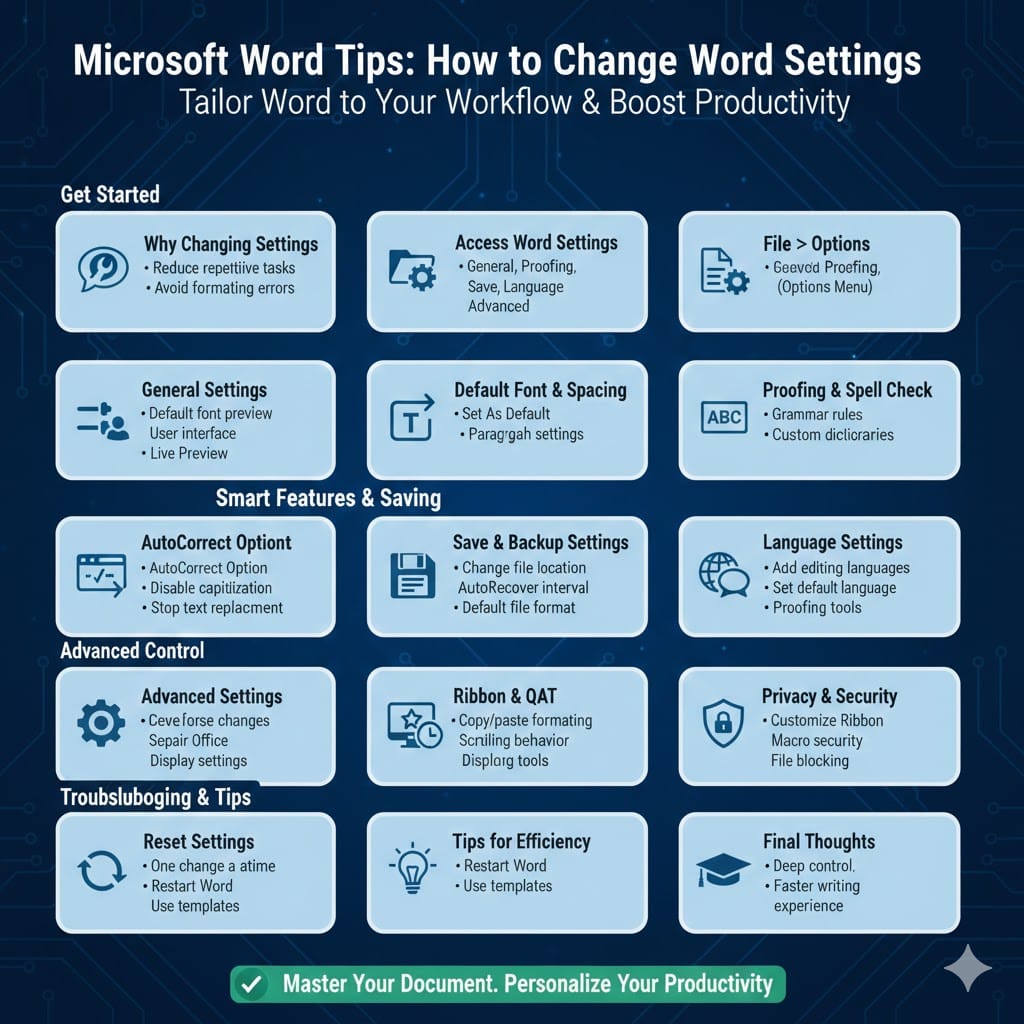 Microsoft Word Tips: How to Change Word Settings - 2026 5 Microsoft Word Tips2