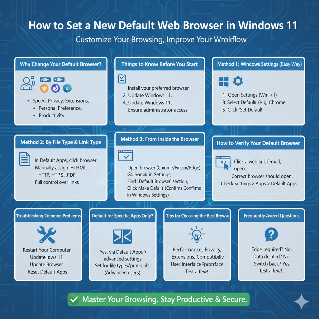 How to Set a New Default Web Browser in Windows 11