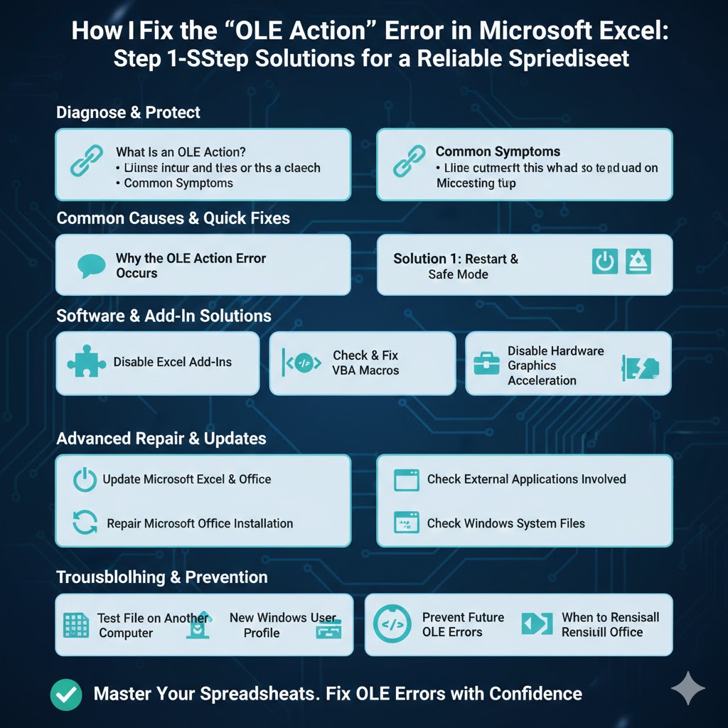 How to Fix the “OLE Action” Error in Microsoft Excel - 2026 5 OLE Action2