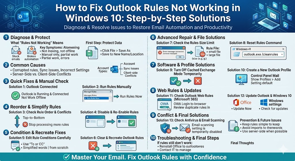 Outlook Rules Not Working in Windows 10? Here’s How to Fix It