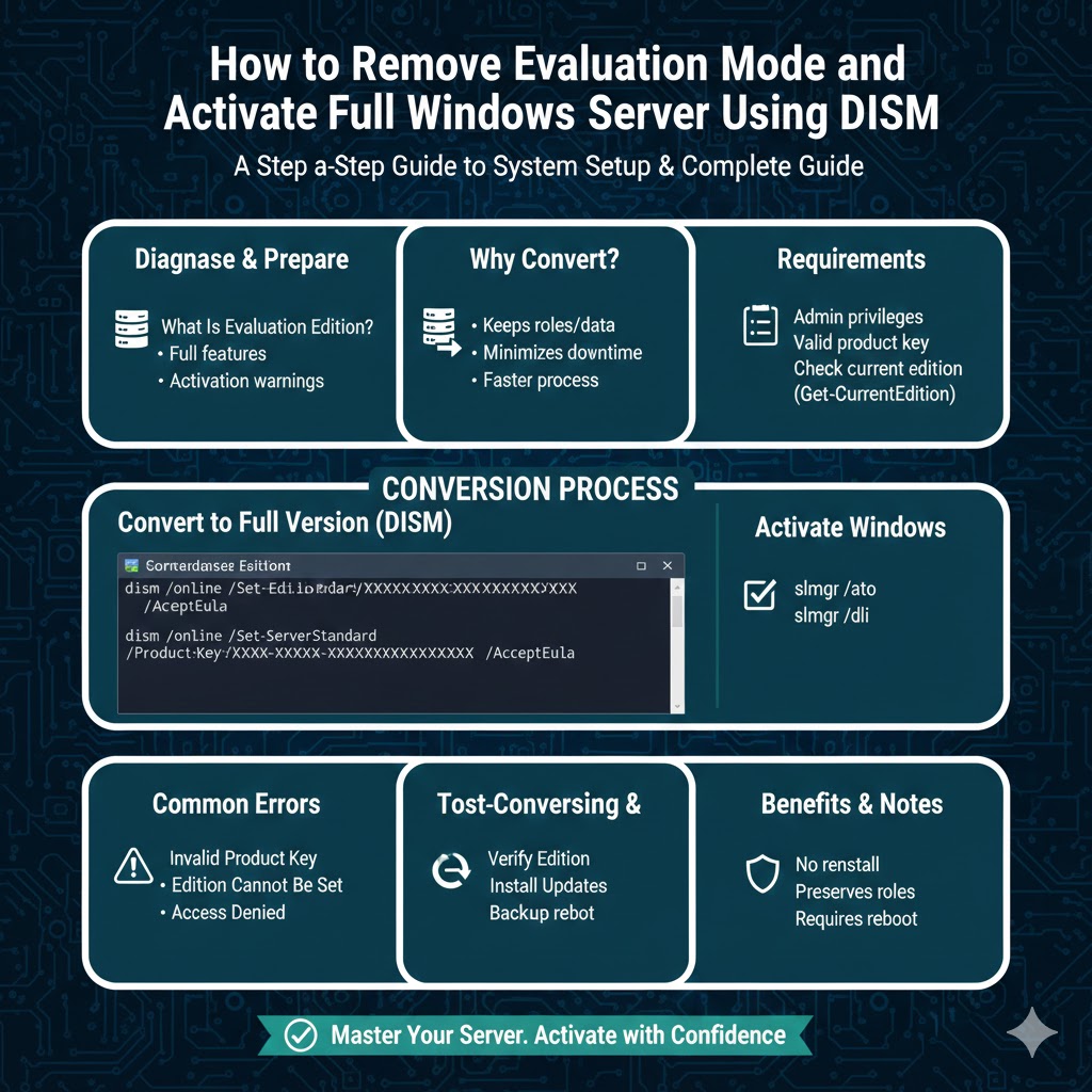 How to Remove Evaluation Mode and Activate Full Windows Server Using DISM - 2026 5 Server Using DISM2