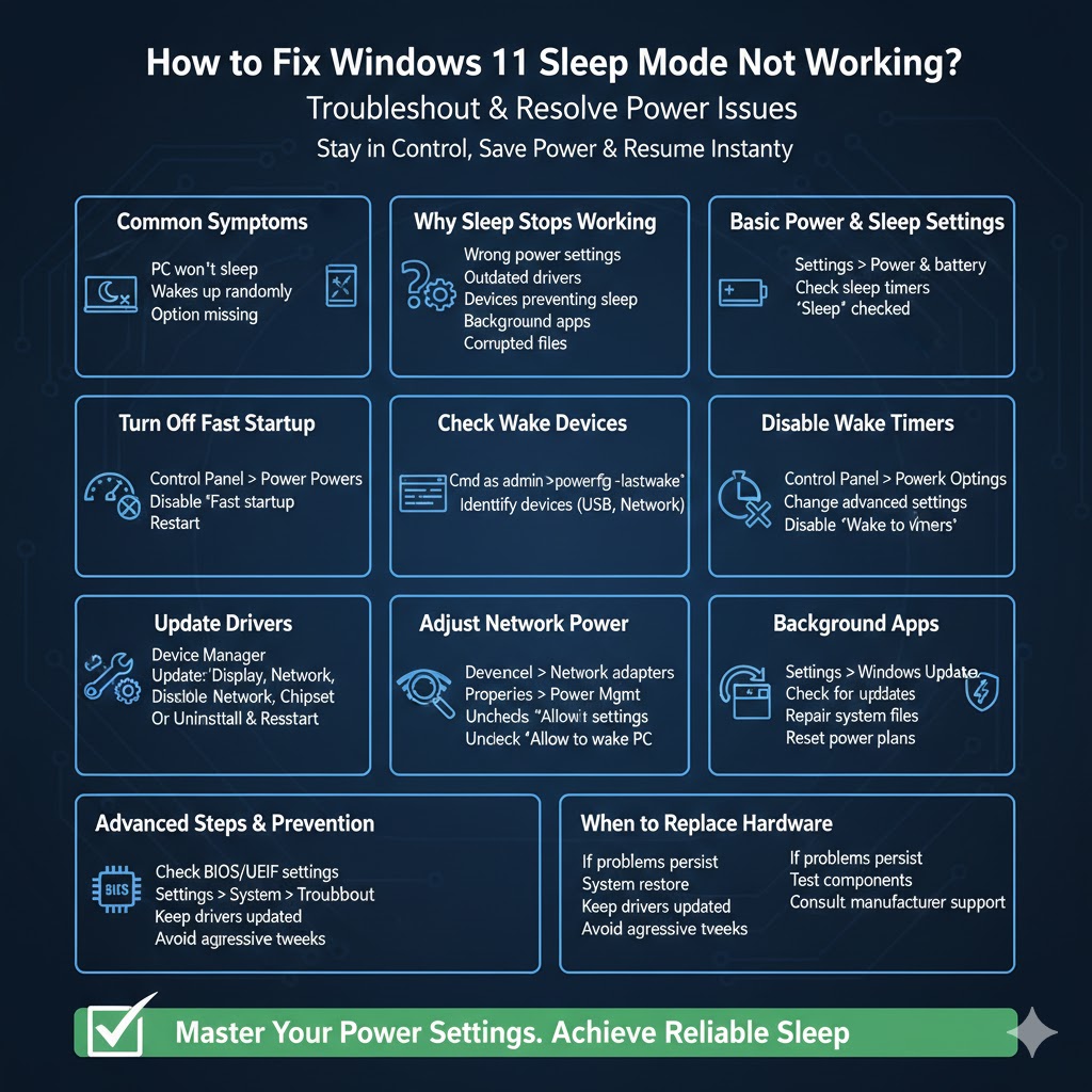 Windows 11 Sleep Mode Not Working? Here’s How to Fix It