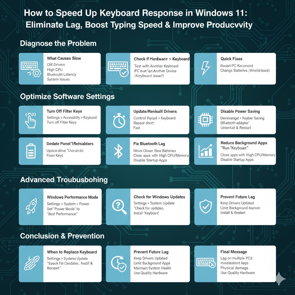 How to Speed Up Keyboard Response in Windows 11