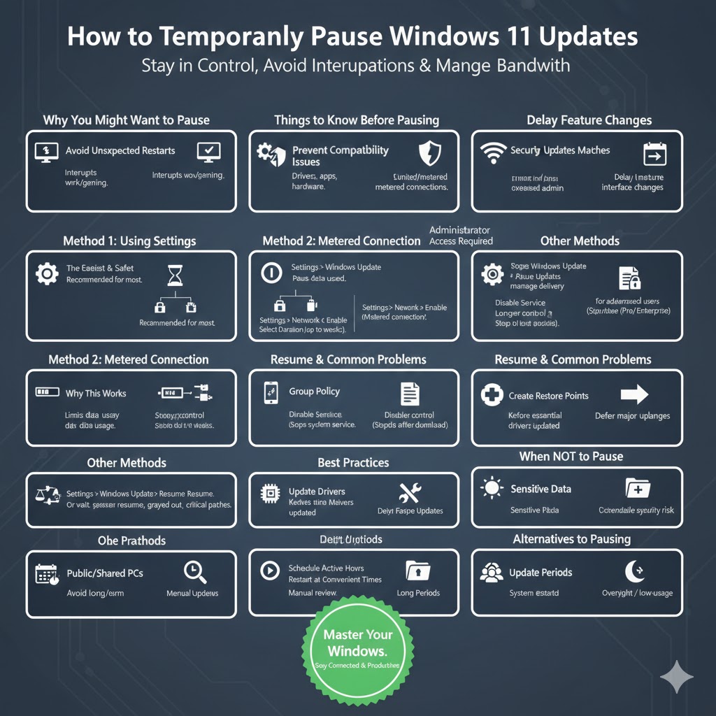 Temporarily Pause Windows2