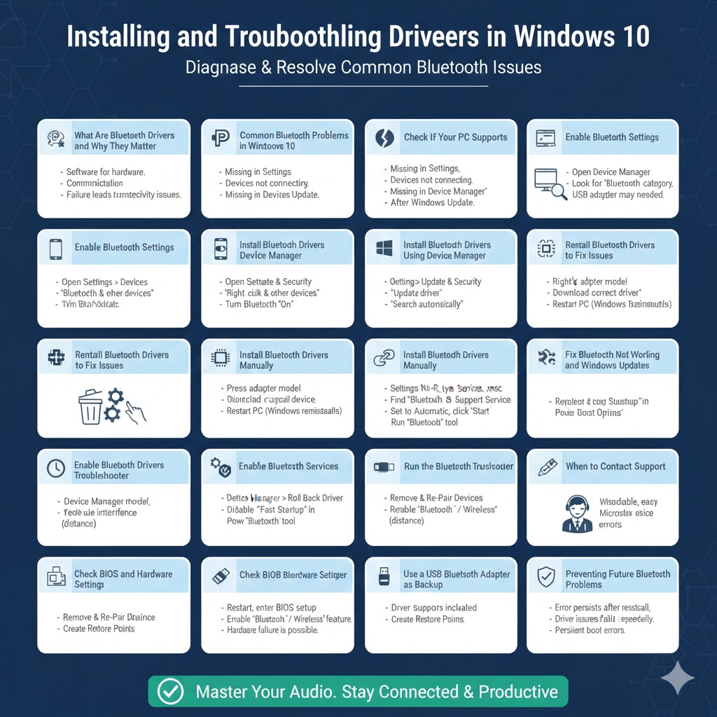 Installing and Troubleshooting Bluetooth Drivers in Windows 10