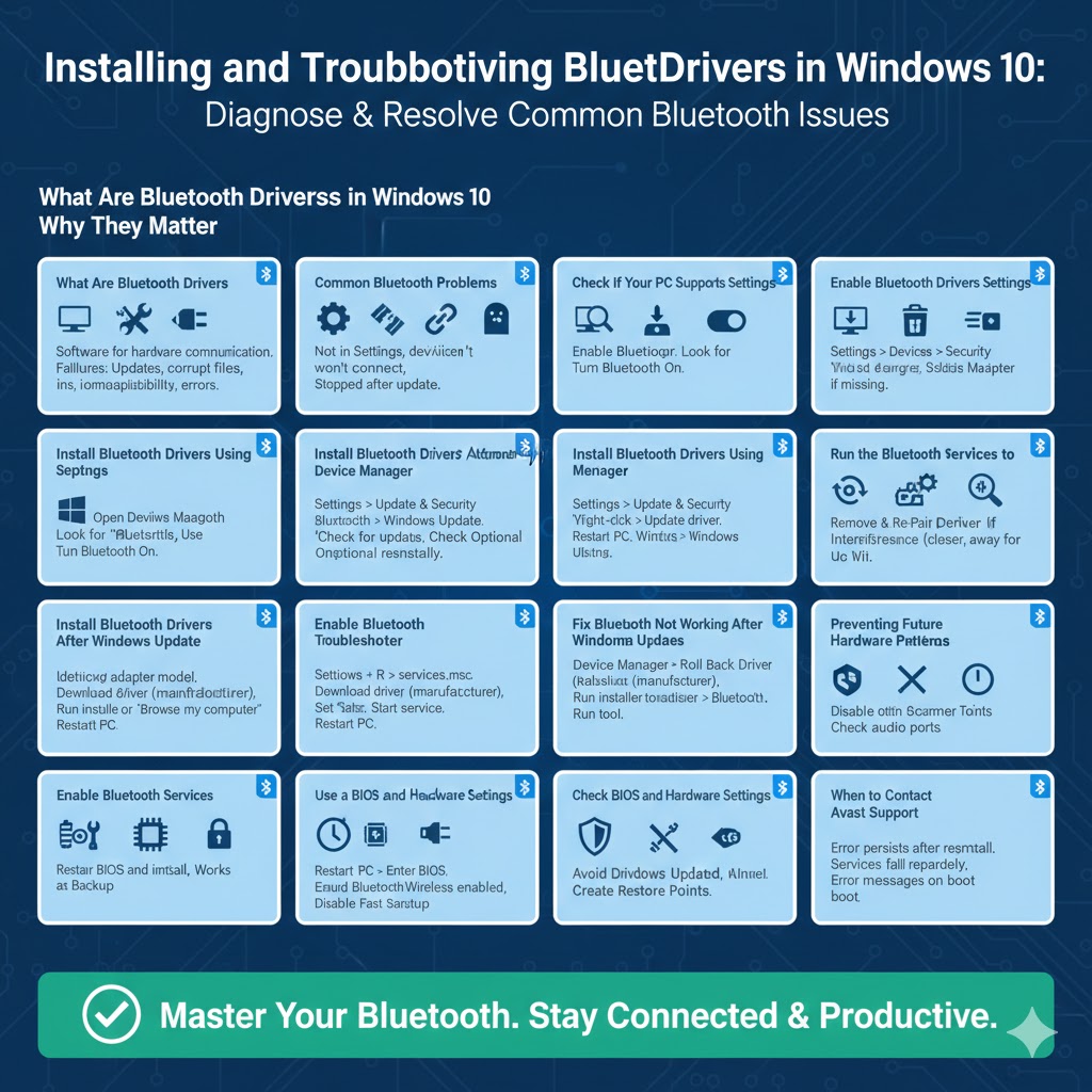 Installing and Troubleshooting Bluetooth Drivers in Windows 10 5 Troubleshooting Bluetooth Drivers2