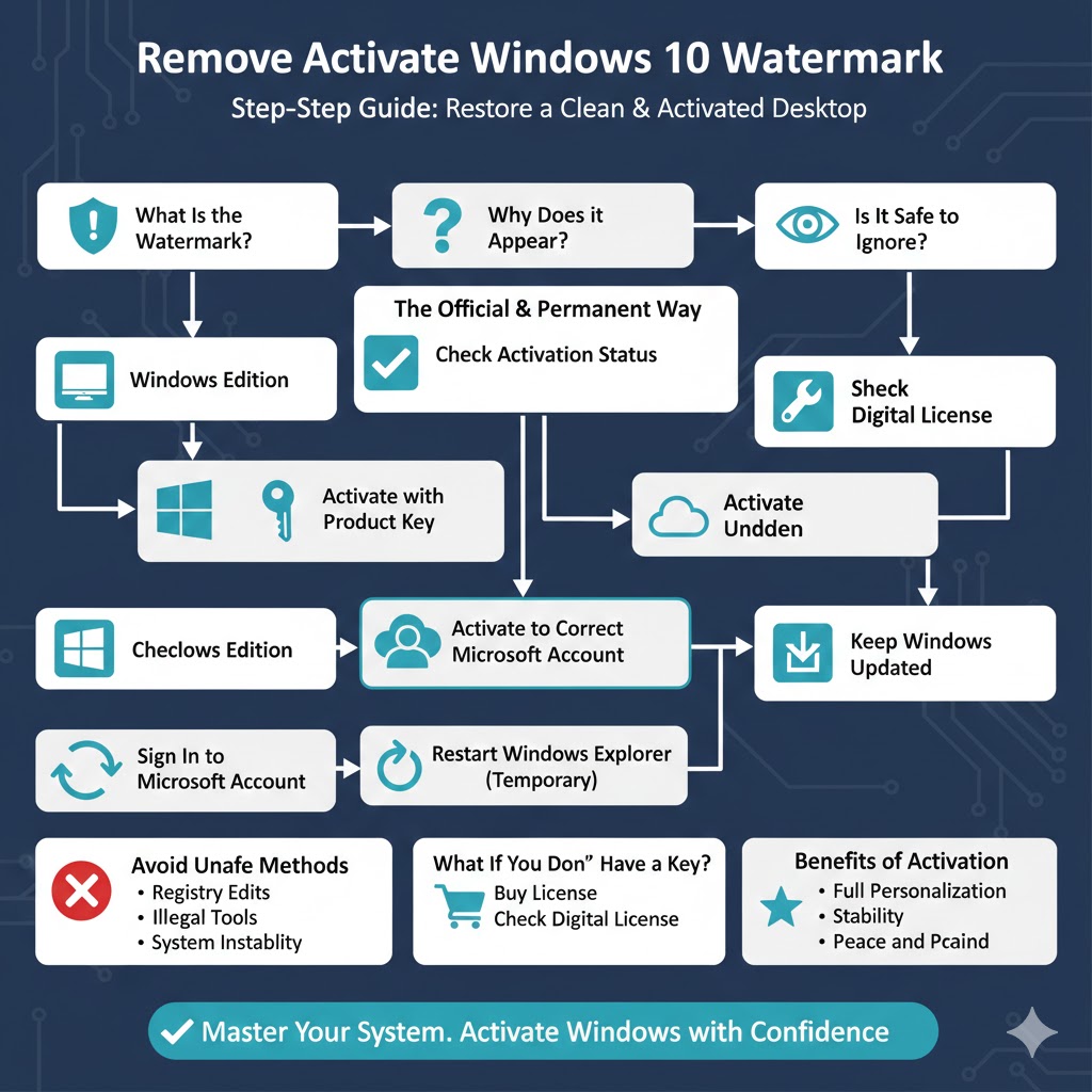 Remove the Activate Windows 10 Watermark: Step-by-Step Guide