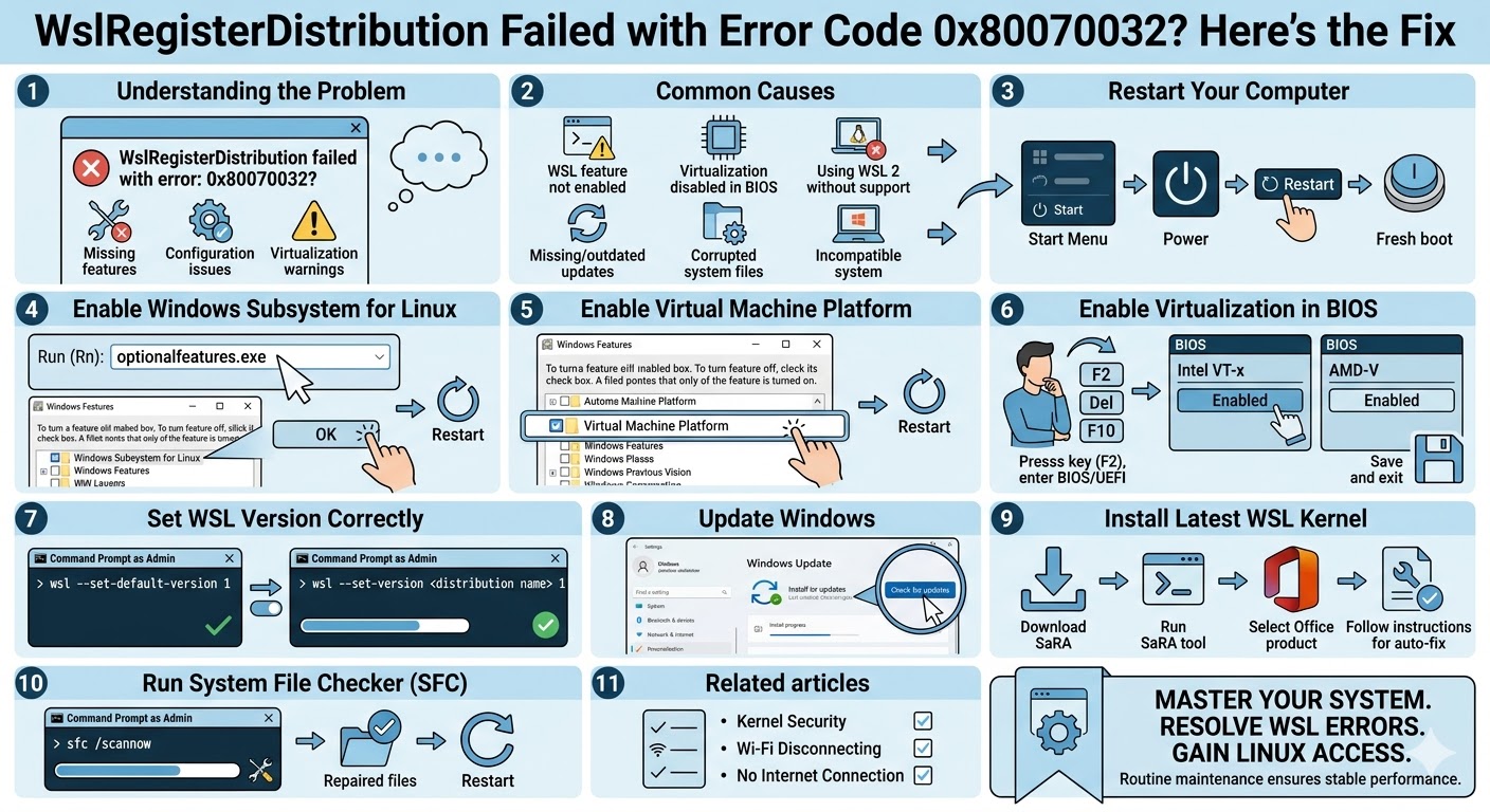 WslRegisterDistribution Failed with Error Code 0x80070032? Here’s the Fix 5 Code 0x800700322 1