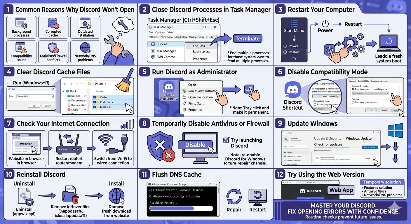 Discord Not Opening on Windows? Here’s How to Fix It - 2026 5 Discord Not Opening2