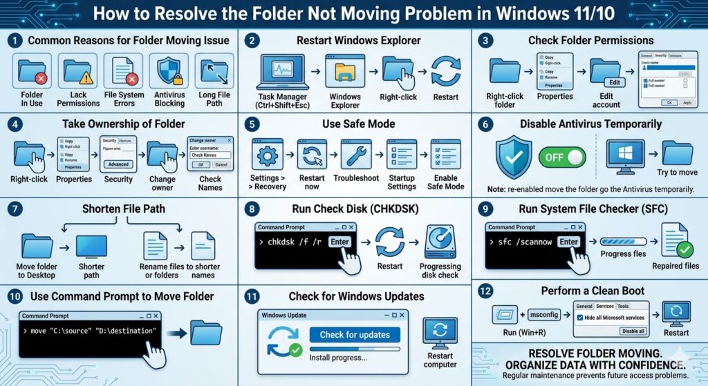 Fix Folder Not Moving Problem in Windows 11/10