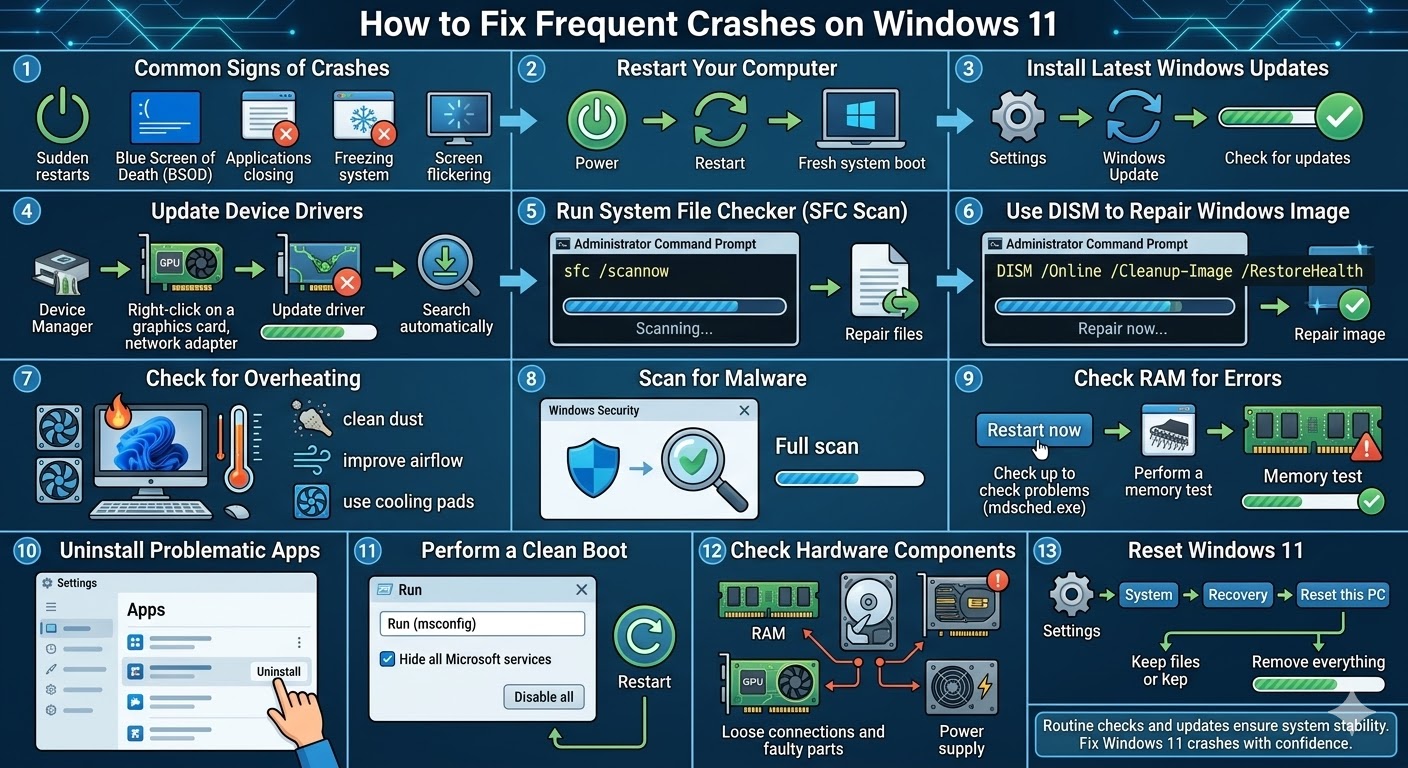 How to Fix Frequent Crashes on Windows 11 4 Fix Frequent Crashes