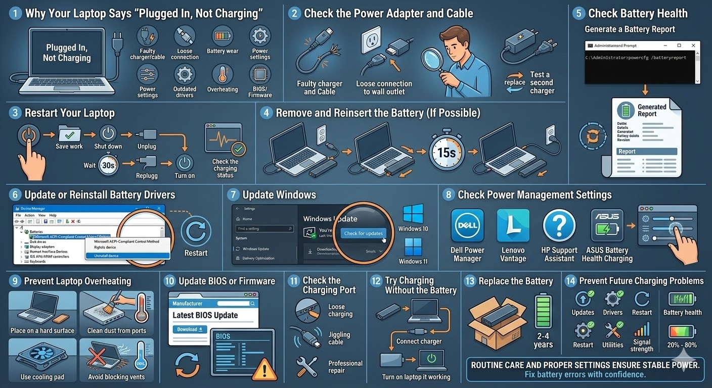 Fix Laptop Battery Not Charging Even When Plugged In - 2026 5 Fix Laptop Battery2