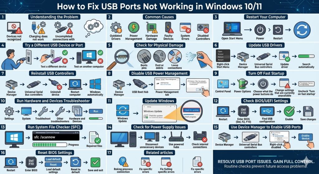 Fix USB Ports Not Responding in Windows 10/11