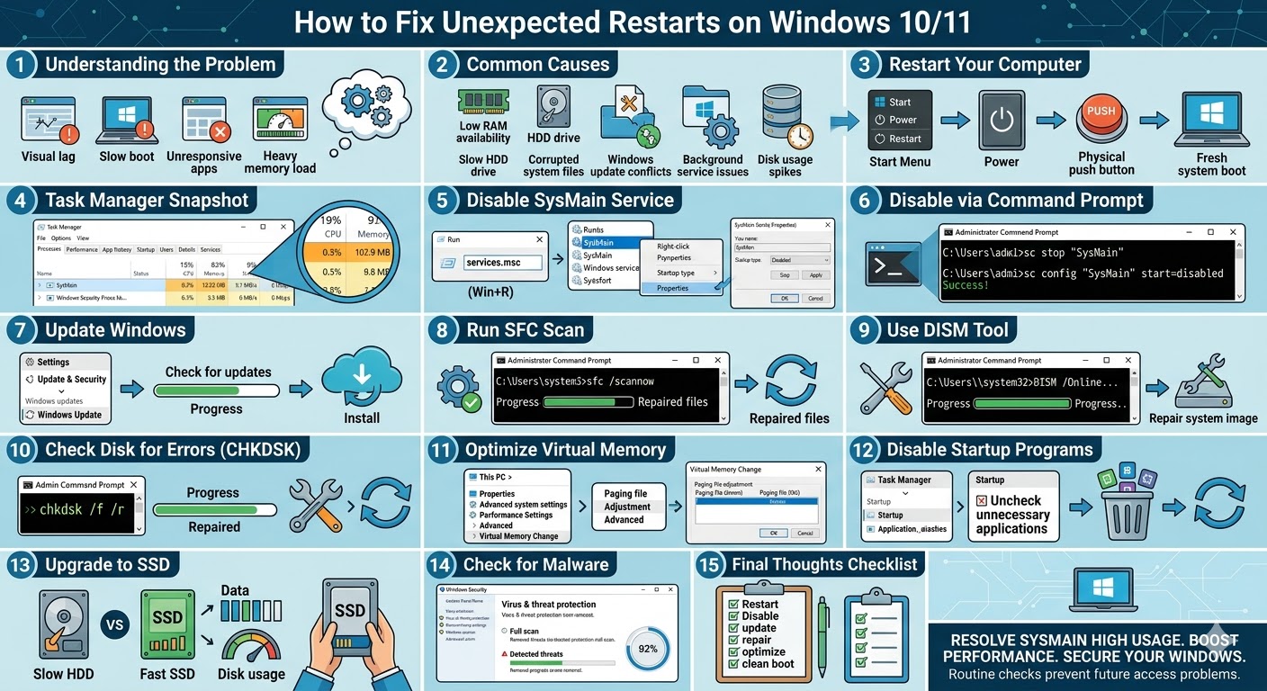 Fix Unexpected Restarts on Windows 10/11: Causes and Solutions 4 Fix Unexpected Restarts