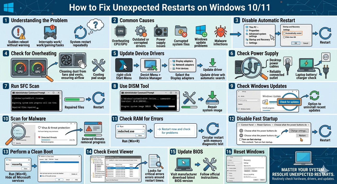 Fix Unexpected Restarts on Windows 10/11: Causes and Solutions 5 Fix Unexpected Restarts2