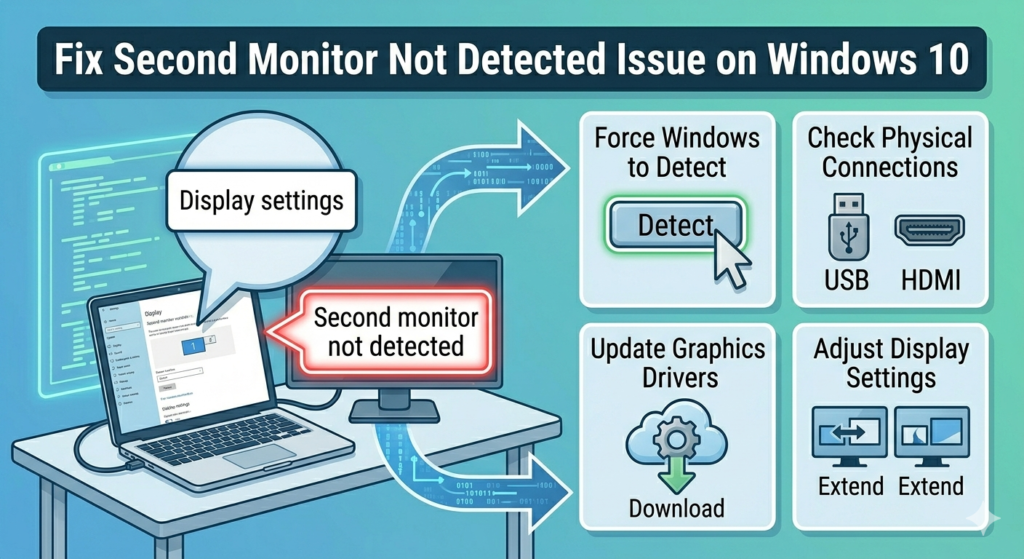 Fix Second Monitor Not Detected Issue on Windows 10