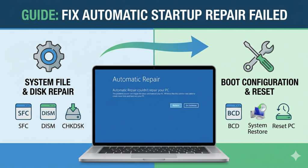 Fix Automatic Startup Repair Failed Issue on Windows – 2026