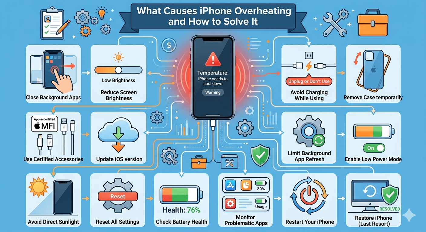 What Causes iPhone Overheating and How to Solve It - 2026 4 iPhone Overheating