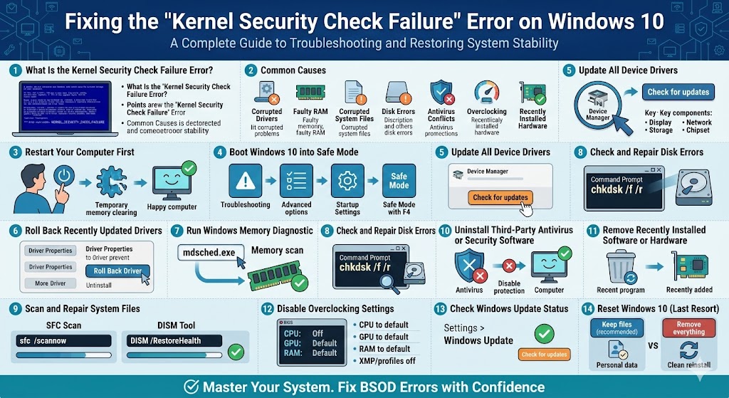 Fixing the “Kernel Security Check Failure” Error on Windows 10 5 Kernel Security Check Failure2