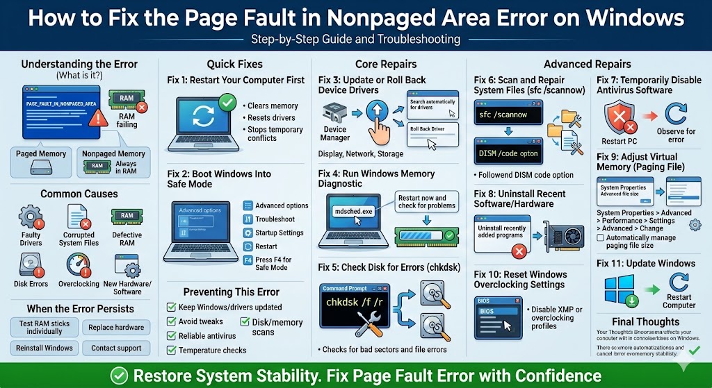How to Fix the Page Fault in Nonpaged Area Error on Windows – 2026