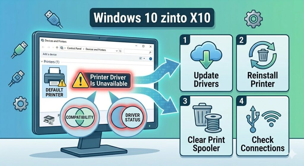 How to Fix “Printer Driver Is Unavailable” Error on Windows 10