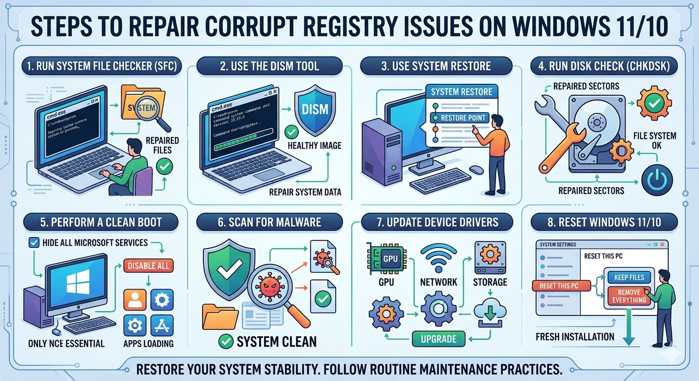Repair Corrupt Registry Issues2