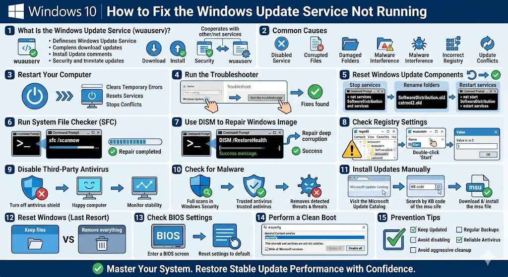 Windows Update Service Failed to Start – How to Resolve It – 2026