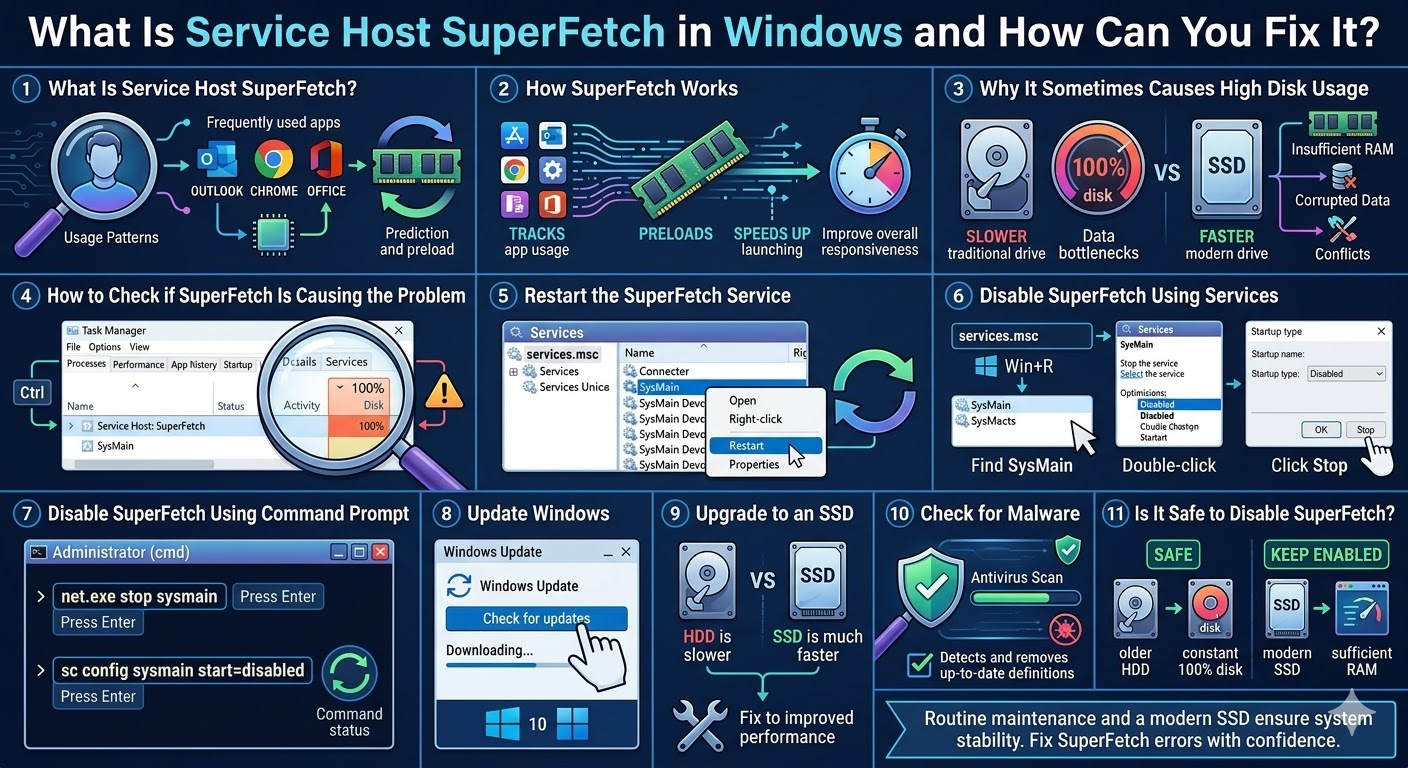 What Is Service Host SuperFetch in Windows and How Can You Fix It? - 2026 5 Service Host SuperFetch2