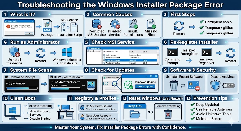 Troubleshooting the Windows Installer Package Error – 2026