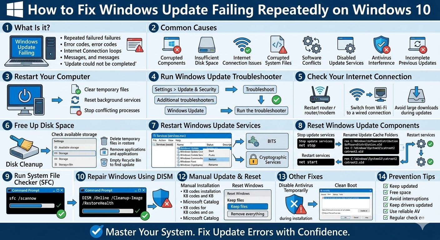 How to Fix Windows Update Failing Repeatedly on Windows 10 4 Windows Update Failing