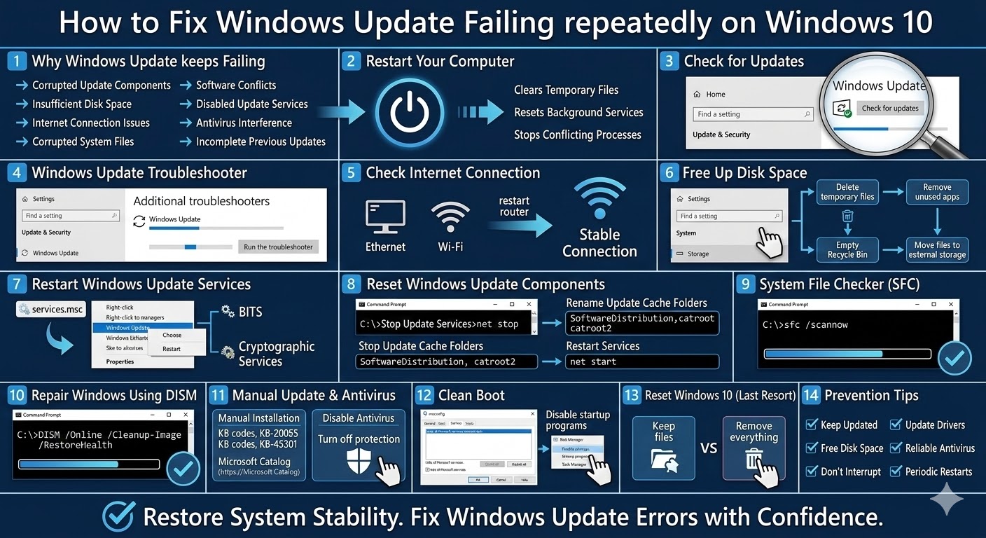 How to Fix Windows Update Failing Repeatedly on Windows 10 5 Windows Update Failing2