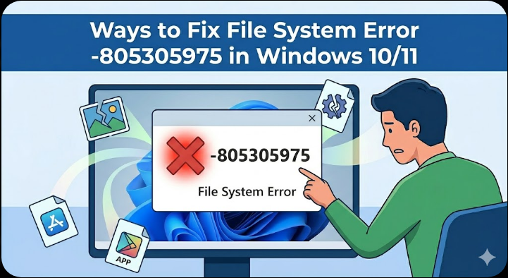 Ways to Fix File System Error -805305975 in Windows 10/11