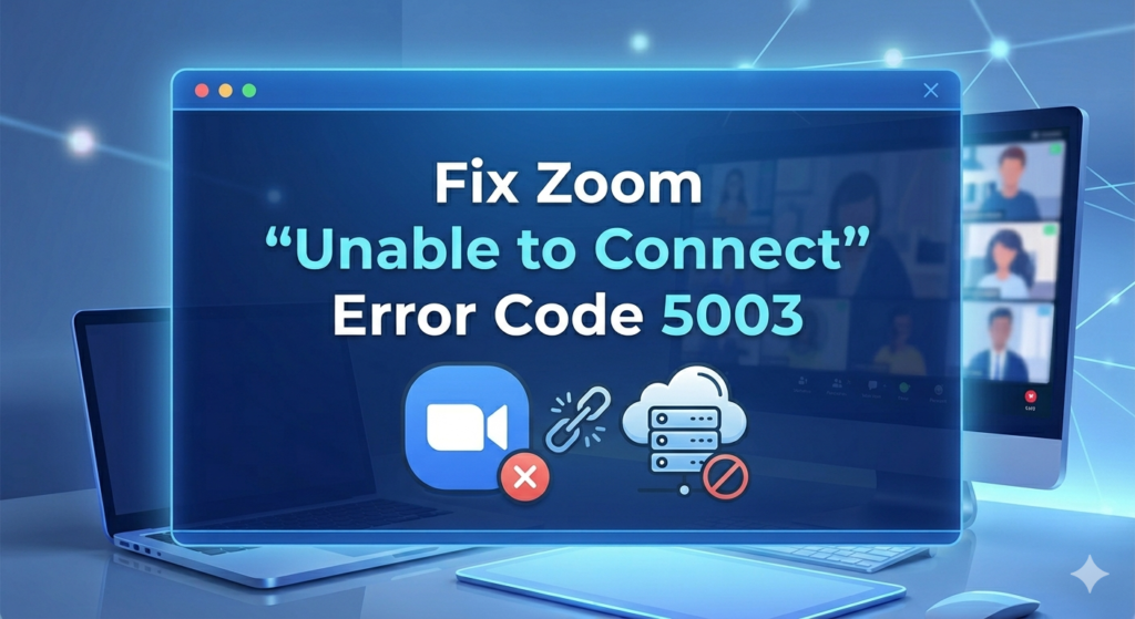 Fix Zoom “Unable to Connect” Error Code 5003