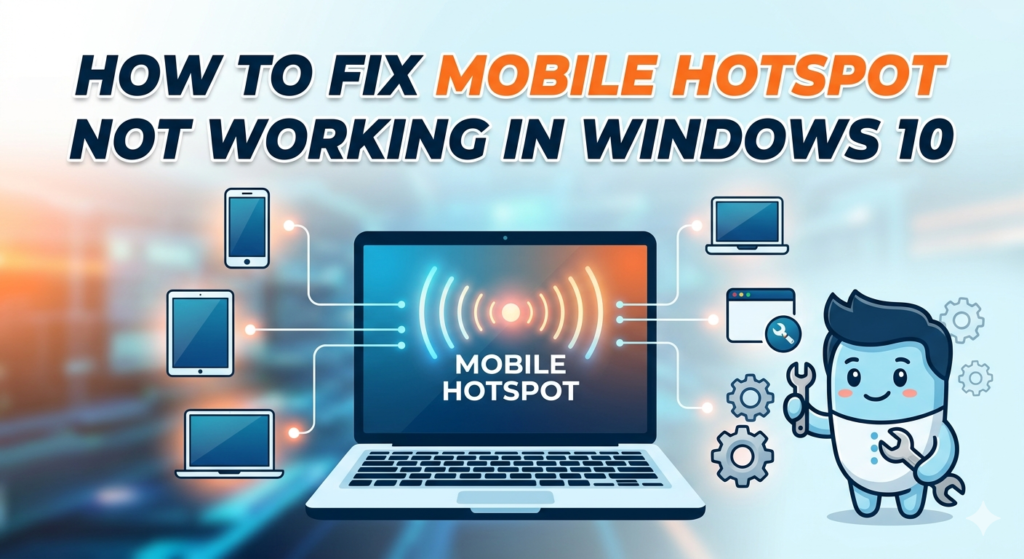 How to Fix Mobile Hotspot Not Working in Windows 10
