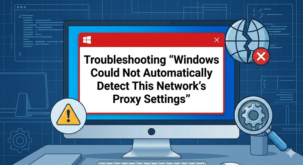 Troubleshooting Windows Could Not Automatically Detect This Network’s Proxy Settings – 2026