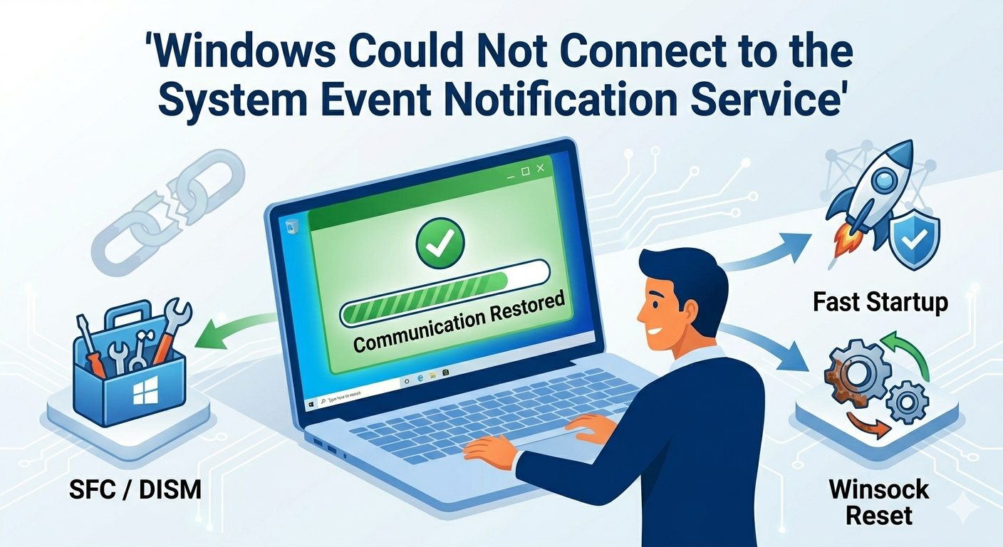 How to Fix the “Windows Could Not Connect to the System Event Notification Service” Issue - 2026 9 Gemini Generated Image kxpmffkxpmffkxpm 3