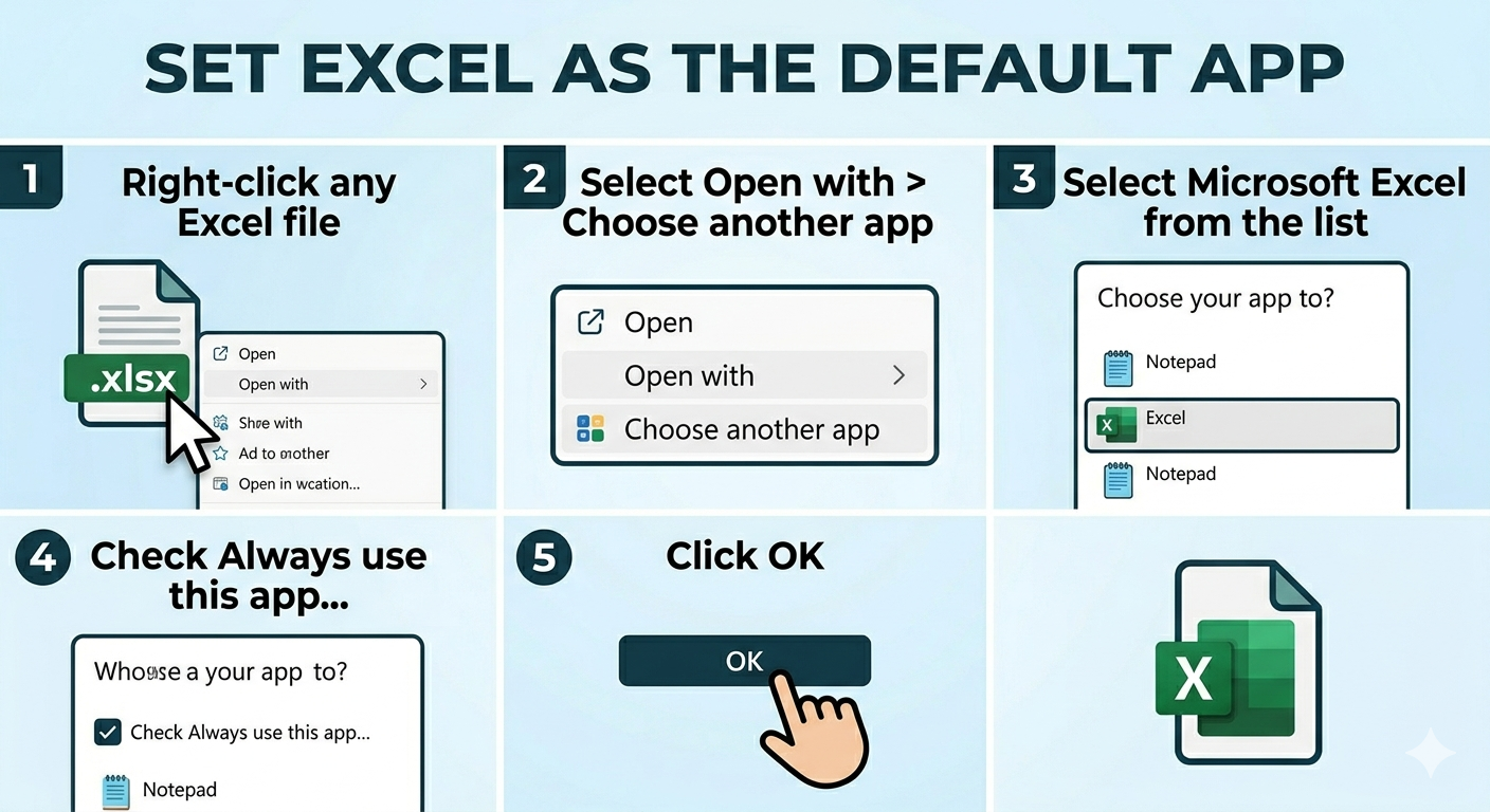 Fix Excel Documents Opening as Notepad Files in Windows 11 9 Gemini Generated Image ndm148ndm148ndm1 2