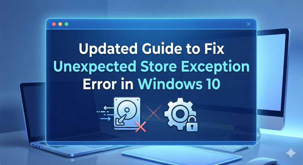 Updated Guide to Fix Unexpected Store Exception Error in Windows 10