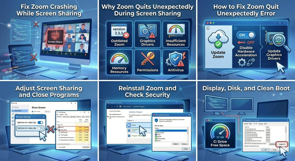 Fix Zoom Crashing While Screen Sharing – 2026