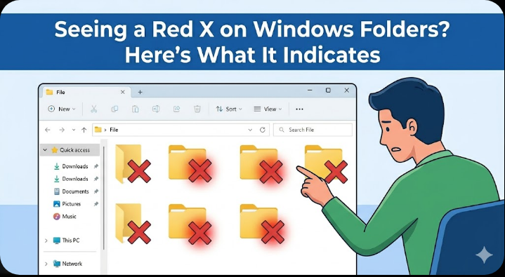 Seeing a Red X on Windows Folders? Here’s What It Indicates - 2026 7 Red X on Windows