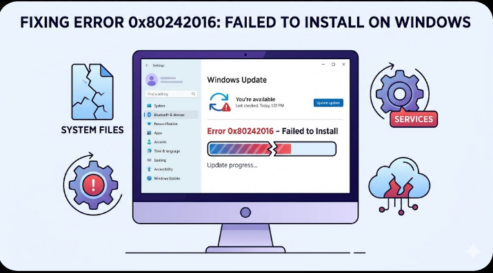 Fixing Error 0x80242016: Failed to Install on Windows