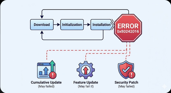 Fixing Error 0x80242016: Failed to Install on Windows 7 Error 0x802420162 1