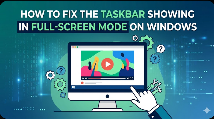 How to Fix the Taskbar Showing in Full-Screen Mode on Windows – 2026